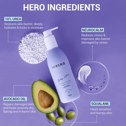 Sereko Urea Body Lotion with Avocado Oil | Detox & Exfoliation for Very Dry Skin