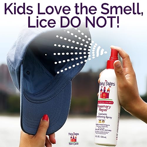 Fairy Tales Kids Rosemary Repel Lice Spray - Daily Conditioning & Protection, 8 fl oz Pack of 2