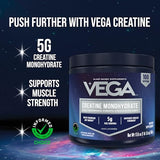 Vega Creatine Monohydrate Powder - Unflavored, 100 Servings, 17.6 oz
