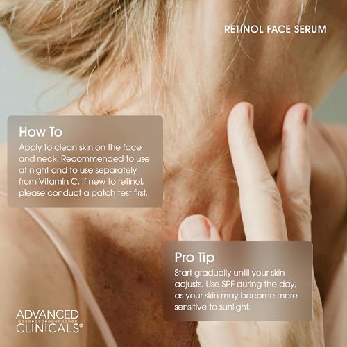 Advanced Clinicals Retinol Serum - Anti-Aging & Wrinkle Reducing Serum