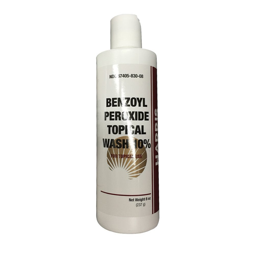 Harris Pharma 10% Benzoyl Peroxide Wash - 8 oz (Pack of 3)