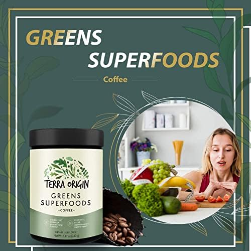 Terra Origin, Greens Superfoods, Coffee, 8.47 oz (240 g)