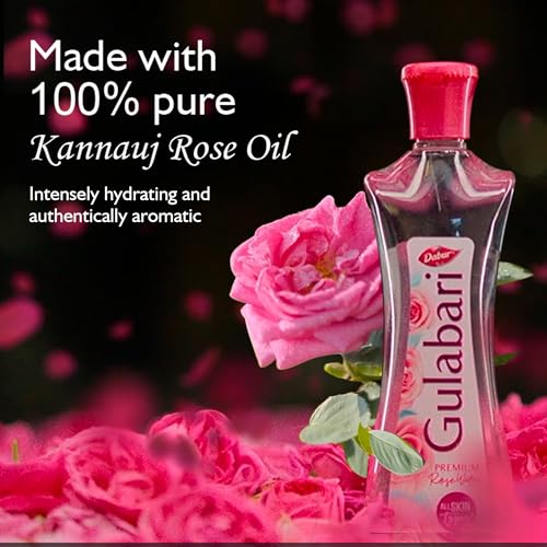Dabur Gulabari Premium Rose Water & Face Toner 400ml - Paraben & Alcohol Free
