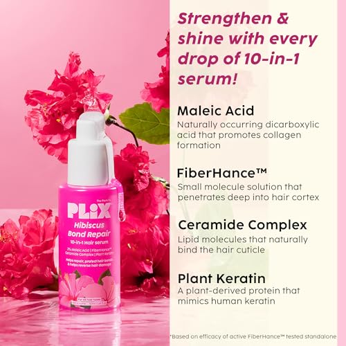 PLIX Hibiscus Bond Repair 10-in-1 Hair Serum - FiberHance™ (50ml)
