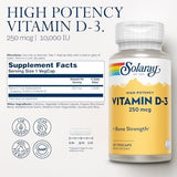 Solaray Vitamin D3 10,000 IU - 60 VCapsules