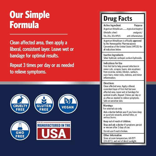 Sovereign Silver First Aid Gel - 2 fl oz (59 ml) - Antimicrobial Wound Care