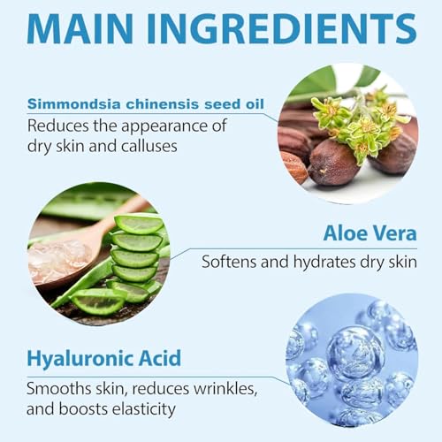 Urea Cream 42% + Salicylic Acid 2% - Foot & Hand Lotion for Dry Cracked Heels, Feet, Knees & Elbows - Callus Remover & Toenail Softener