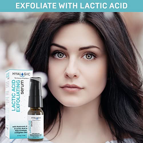 Hyalogic Spa Exfoliating Lactic Acid Serum with Hyaluronic Acid (0.47 fl oz)