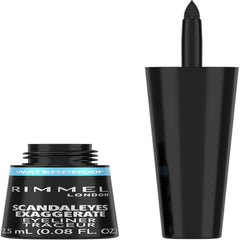 Rimmel London Exaggerate Waterproof Liquid Eyeliner, 2.5Ml, Black