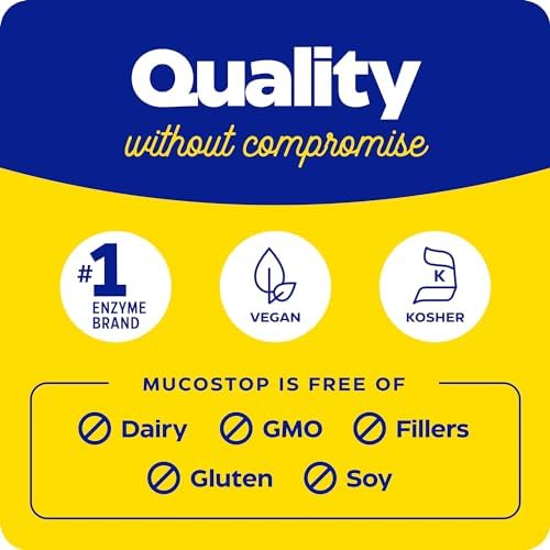 Enzymedica MucoStop: Mucus Relief Support (96 Capsules)