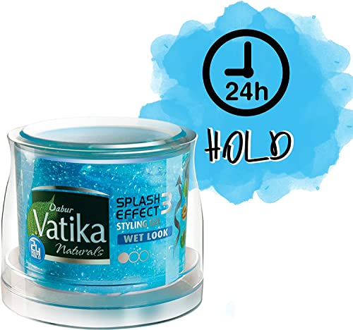 Vatika Menz Wet Look Hair Gel (250ml) - Aloe Vera, Honey & Jarjeer - 24 Hr Hold
