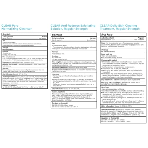Paula's Choice CLEAR Acne Kit - 2% Salicylic Acid & 2.5% Benzoyl Peroxide for Acne & Pores | Redness Relief