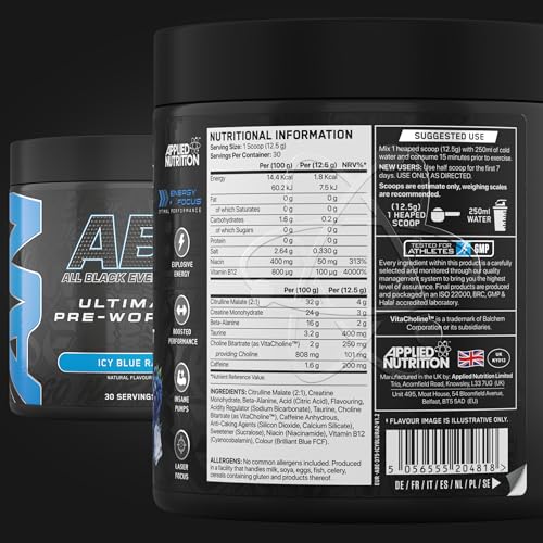 Applied Nutrition ABE Pre Workout Powder - Candy Ice Blast, 315g