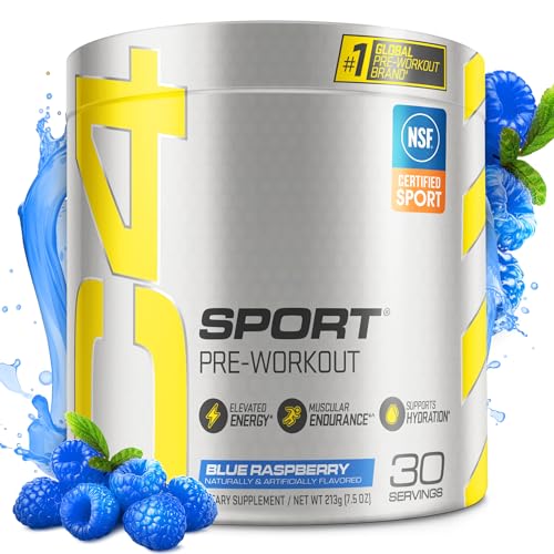 Cellucor C4 Blue Raspberry Pre-Workout Supplement for Energy, Focus & Performance – 30 Servings, 9.5oz (270g)