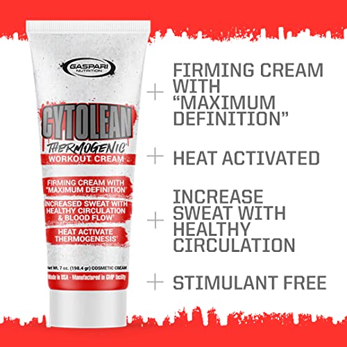 Gaspari Nutrition Cytolean Cream Maximum Definition Topical Workout Cream - Heat Activated Firming Formula