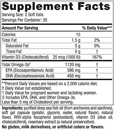 Nordic Naturals Postnatal Omega-3: Essential Fatty Acids for Mom (60 Soft Gels)