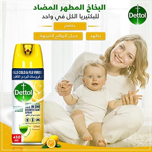 Dettol Multi-Purpose Disinfectant Spray - Citrus Scent (450ml)