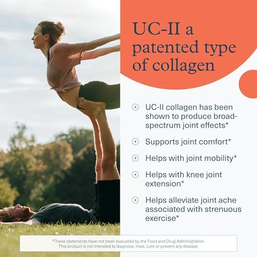 Youtheory Joint Complex with UC-II - Collagen Supplement for Men & Women with Boswellia Extract, Ginger & Turmeric - Offers Joint Support* - Dairy, Soy & Gluten Free - 60 Tablet