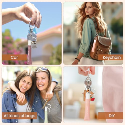 3-Pack Lip Gloss Keychain Caps for Summer Fridays & Laneige