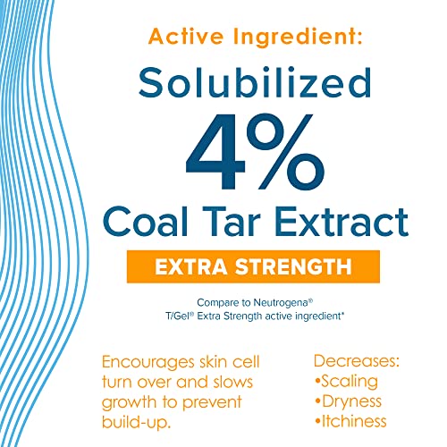 True+Real Therapeutic Tar Gel Anti-Dandruff Shampoo - 1% Coal Tar - 6 oz