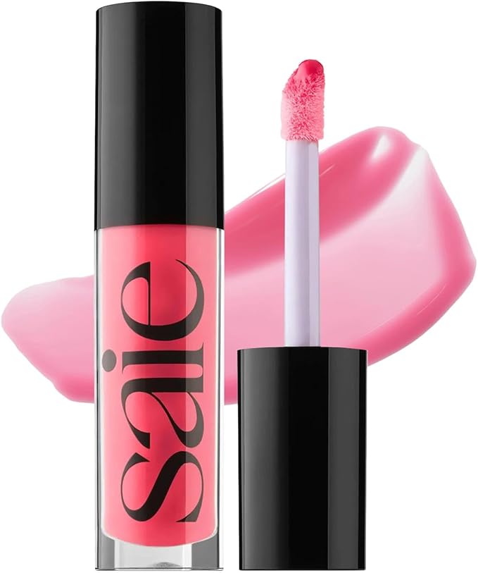 Saie Glossybounce™ High-Shine Lip Gloss Oil - Playful Pink