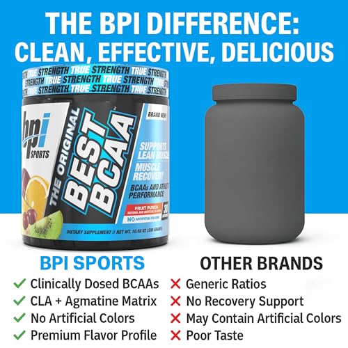 BPI Sports Best BCAA Powder Fruit Punch - 10.58 Ounce