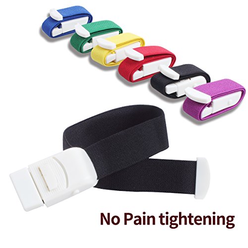 Ewinever 6-Pack Tourniquet Elastic Quick Release Medical Emergency Band