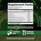 Testosterone Booster Supplement for Men - Male Enhancing Test Boost - Ashwagandha, L-Arginine, Tongkat Ali, Tribulus + More - Workout, Build...