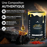 Shilajit Himalayan Resin with Organic Honey & Saffron - 30 Sticks (8g) Sustainable Energy & Vitality Boost with Fulvic Acid & 85+ Minerals