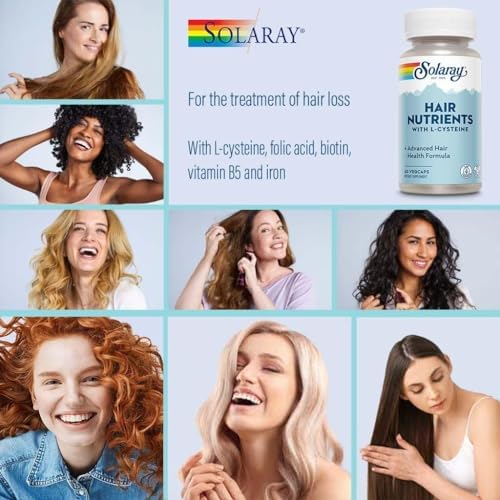 Solaray Hair Nutrient, 60 Vegetable Capsules