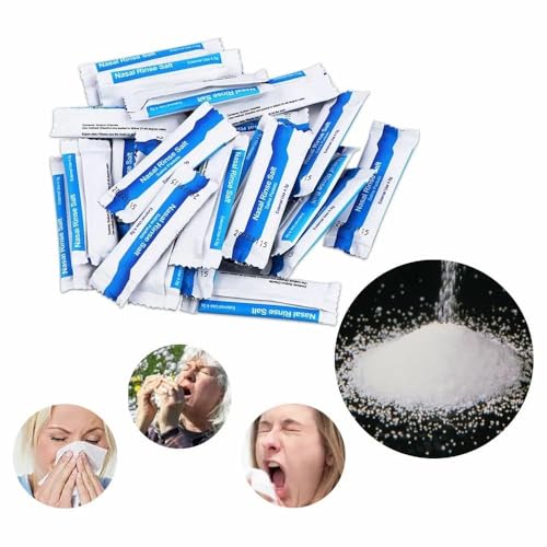 Nasal Wash Salt Refill Mix for Allergy Relief - 60 Packs (2 x 30 Boxes)