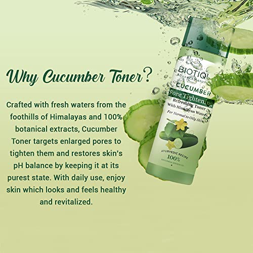 Biotique Bio Cucumber Pore Tightening Toner with Himalayan Waters - 120 ML