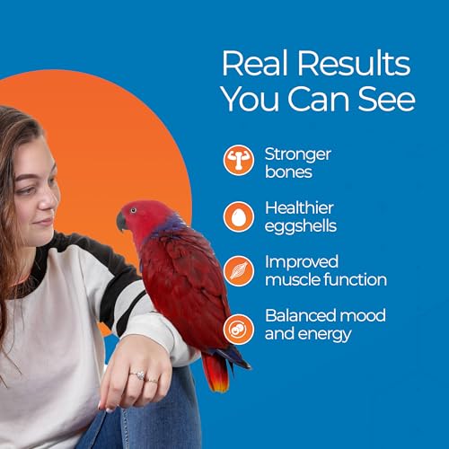 UnRuffledRx Bird Calcium Plus with Magnesium & D3 - 45 Servings