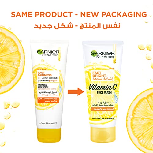 Garnier Fast Bright Lemon Face Wash - 100ml