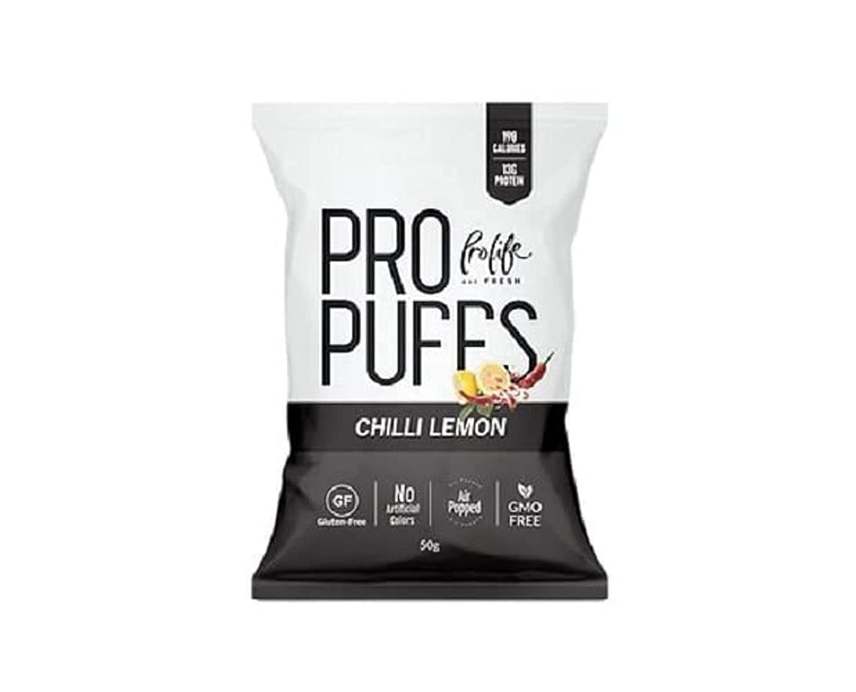 Prolife Propuff Chilli Lemon Chips - Tangy & Spicy Snack (50g)