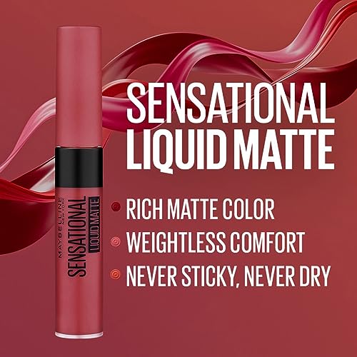Maybelline New York Sensational Liquid Matte Lipstick - Peach Addict - 7ml