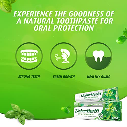 Dabur Herbal Natural Toothpaste & Oral Protection Dental Care Kit