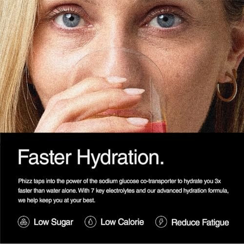 Phizz Daily Energy Electrolyte Hydration Tablets - Cherry Flavor, 20 Tablets