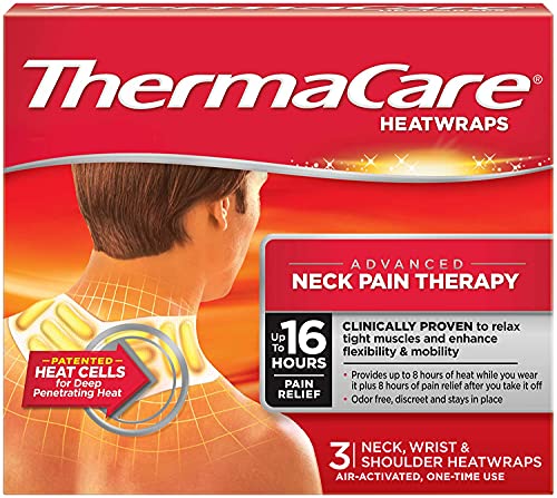 ThermaCare HeatWraps for Neck, Shoulder & Wrist Pain Relief - Advanced Heat Therapy