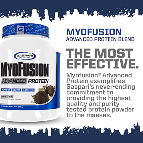 Gaspari Nutrition MyoFusion Advanced Protein Blend Vanilla Ice Cream 4 lbs - Multi-Phase Protein Matrix
