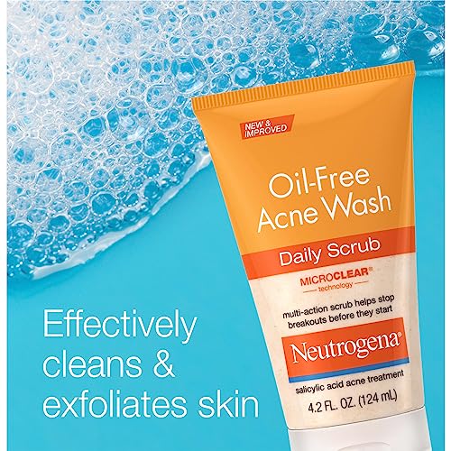Neutrogena Oil-Free Acne Face Scrub with 2% Salicylic Acid - 4.2 fl. oz