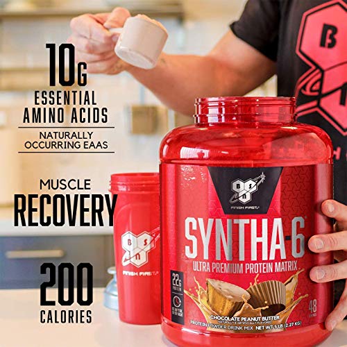 BSN Syntha-6 Ultra Premium Protein Matrix - Vanilla Ice Cream, 5 lbs (2.27 KG)