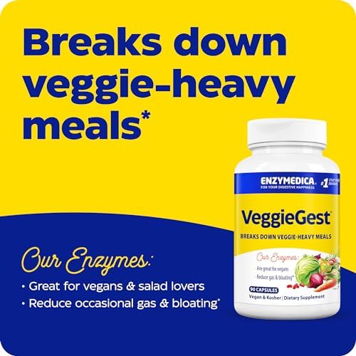 Enzymedica VeggieGest: Digestive Enzyme Support (90 Capsules)