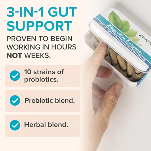 Zenwise Health Digestive Enzymes with Probiotics & Prebiotics - 15 Count