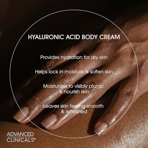 Advanced Clinicals Hyaluronic Acid Cream - Deep Moisturizing Face Cream