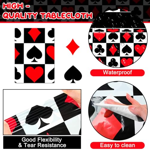 Casino Party Decorations – 85 Pcs Gaming Card & Balloon Set for Las Vegas Theme