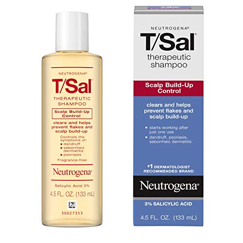 Neutrogena T/SAL Therapeutic Scalp Shampoo - 3% Salicylic Acid for Scalp Build-Up Control - 6 x 4.5 fl. oz