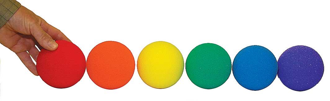 Foam Softball Trainer Balls (Set of 6) - Indoor Practice & Drills