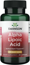 Swanson Alpha Lipoic Acid 600mg: Powerful Antioxidant Support (60 Capsules)