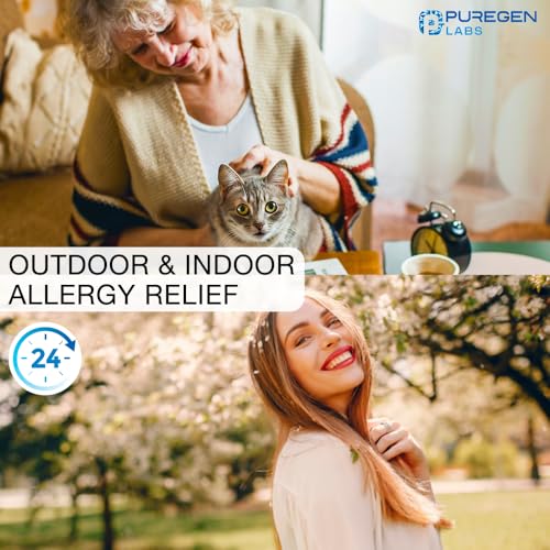 Puregen Labs Allergy Relief - 100 Tablets Loratadine 10mg 24-Hour Non-Drowsy Antihistamine